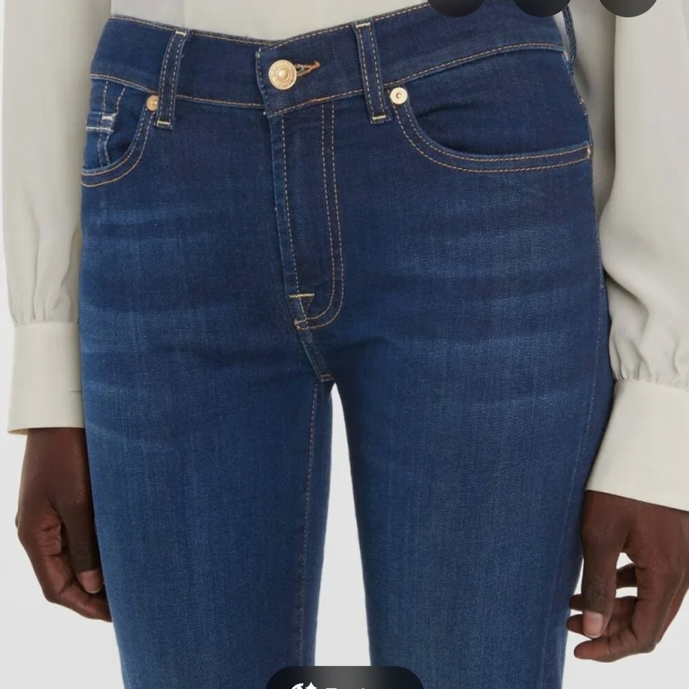 7 For All Mankind Dark Blue Skinny Jeans